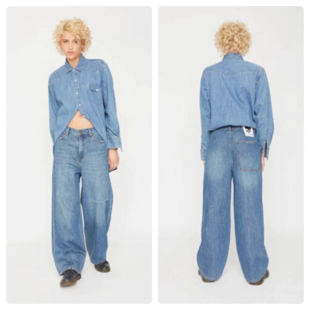 Free People x Sandrine Rose - NWT Wide Leg Jeans